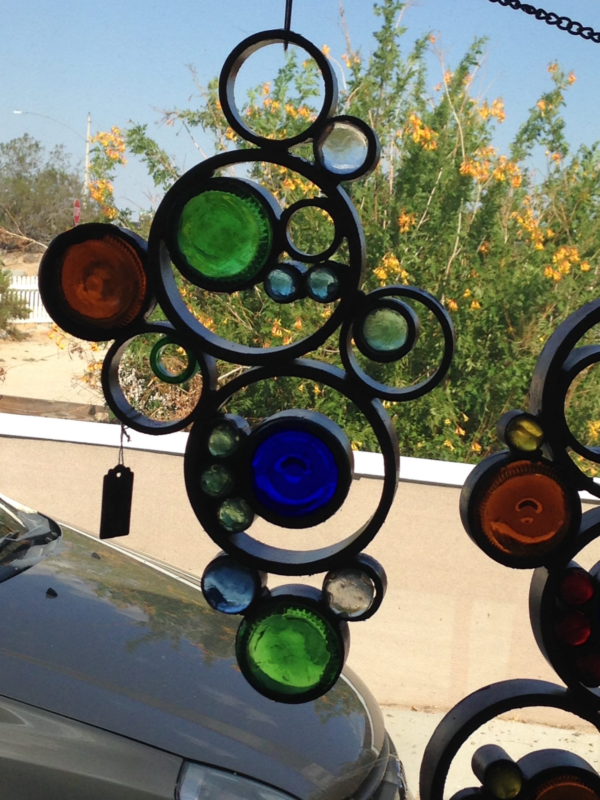 Window Charm in Recycled Glass